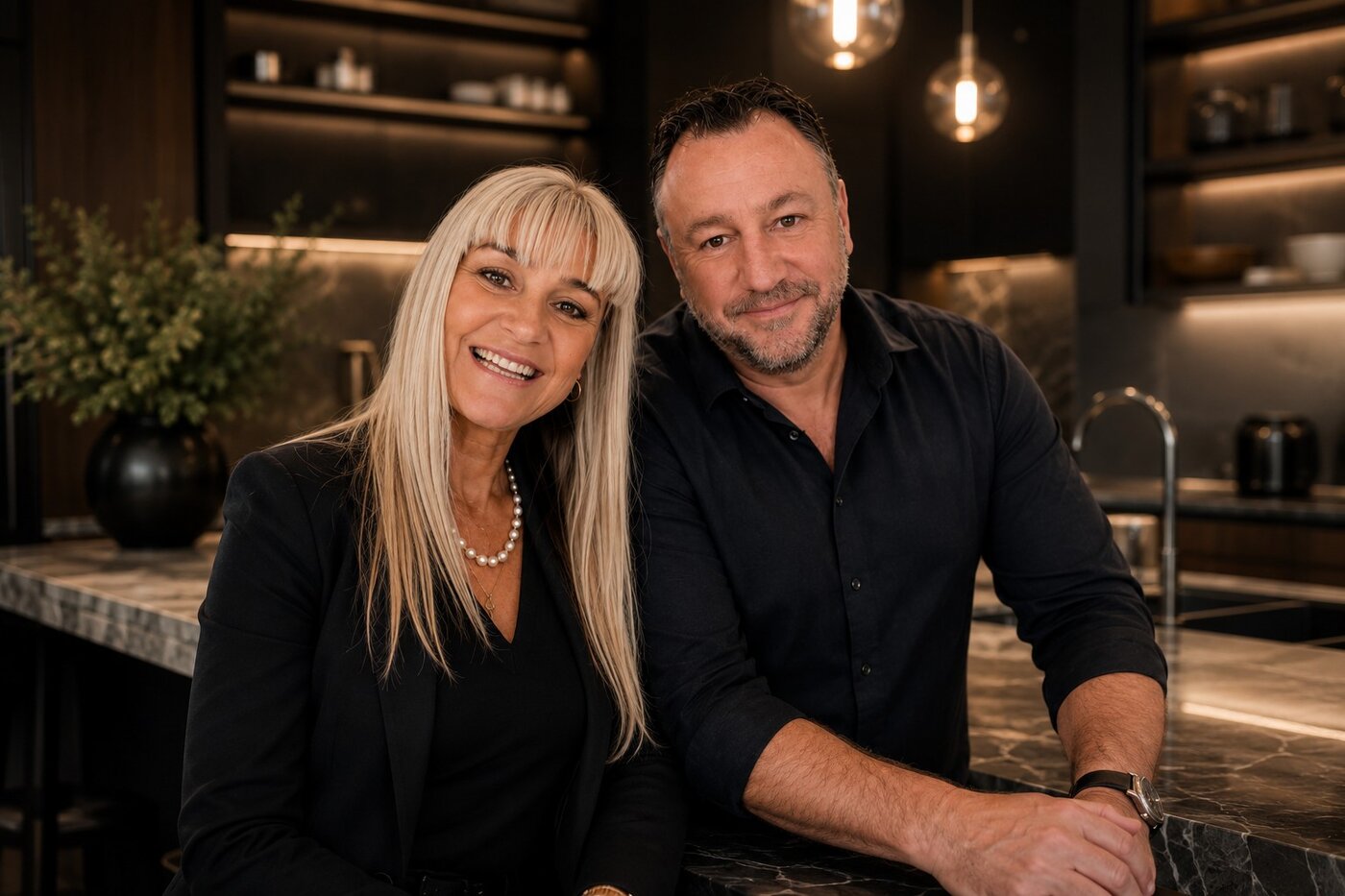 Cee and Alan, founders of Signature Kitchens